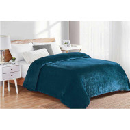ΚΟΥΒΕΡΤΑ CORAL FLEECE Polyester 220X240 Μονόχρωμη 03 Petrol