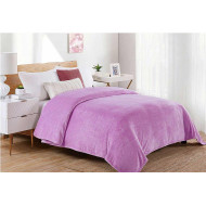 ΚΟΥΒΕΡΤΑ CORAL FLEECE Polyester 220X240 Μονόχρωμη 05 Lila