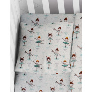 ΜΑΞΙΛΑΡΟΘΗΚΗ ΕΜΠΡΙΜΕ bebe Μπαλαρίνα 166 35Χ45 Green Flannel Cotton 100%