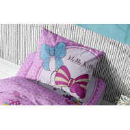 ΜΑΞΙΛΑΡΟΘΗΚΗ ΕΜΠΡΙΜΕ kids H.Kitty 170 50Χ70 Pink Flannel Cotton 100%