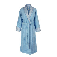 ΜΠΟΥΡΝΟΥΖΙ Cotton 100% XL με γιακά Ζακάρ φάσα 450 gsm 01 Sky blue