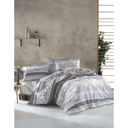 ΣΕΝΤΟΝΙΑ ΕΜΠΡΙΜΕ ΣΕΤ 4 τεμ  Ανδρομάχη 317 240Χ270 Grey Cott/Pol 70/30