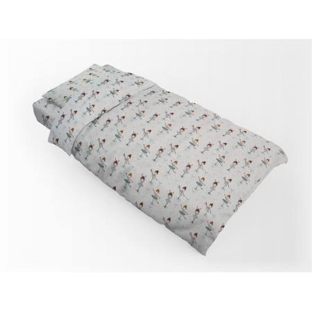 ΠΑΠΛΩΜΑΤΟΘΗΚΗ ΕΜΠΡΙΜΕ kids Μπαλαρίνα 166 160X240 Green Flannel Cotton 100%