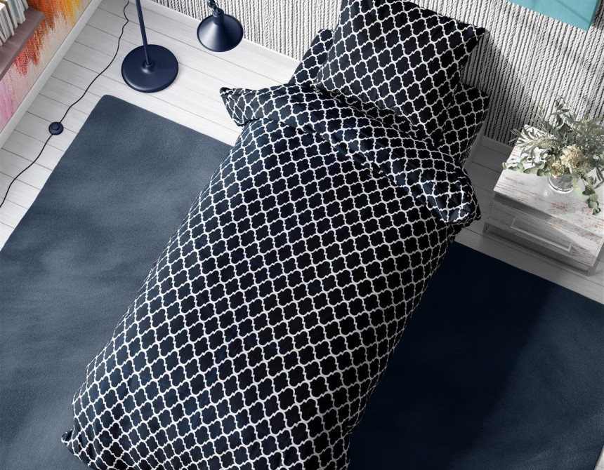 ΣΕΝΤΟΝΙΑ ΕΜΠΡΙΜΕ ΣΕΤ 2 τεμ Windows 175 160Χ240 Dark blue-White Cotton 100%