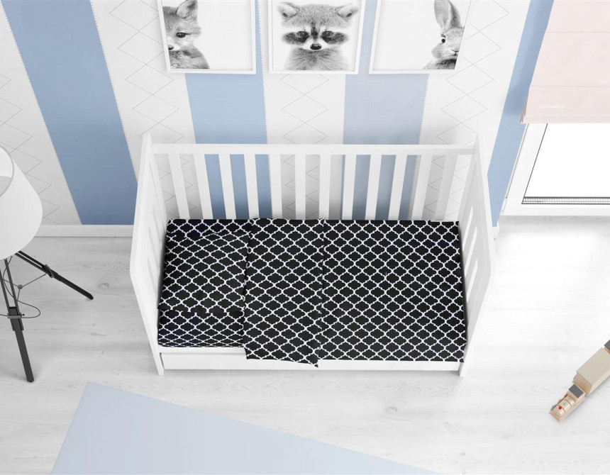 ΣΕΝΤΟΝΙΑ ΕΜΠΡΙΜΕ ΣΕΤ 3 τεμ bebe Windows 175 120Χ160 Dark blue-White Cotton 100%