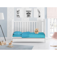 ΣΕΝΤΟΝΙΑ ΣΕΤ 3 τεμ bebe Solid 493 120Χ160 Turquoise Cotton 100%