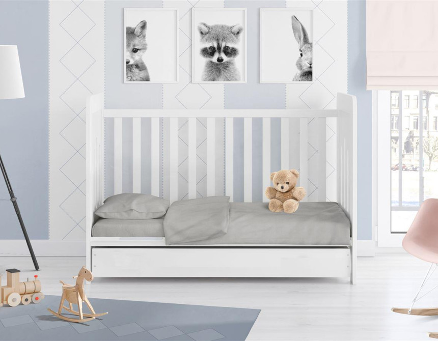 ΣΕΝΤΟΝΙΑ ΣΕΤ 3 τεμ bebe Solid 496 120Χ160 Elephant Cotton 100%