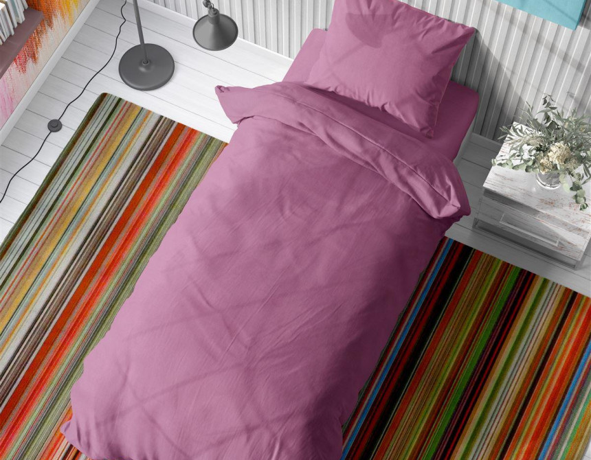 ΣΕΝΤΟΝΙΑ ΣΕΤ 3 τεμ Solid 492 160Χ240 Lila Cotton 100%