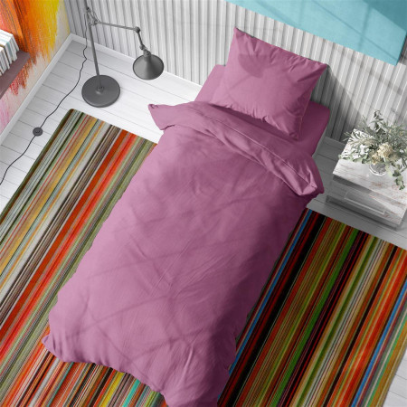 ΣΕΝΤΟΝΙΑ ΣΕΤ 2 τεμ Solid 492 160Χ240 Lila Cotton 100%