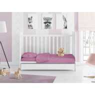 ΠΑΠΛΩΜΑΤΟΘΗΚΗ bebe Solid 492 120Χ160 Lila Cotton 100%