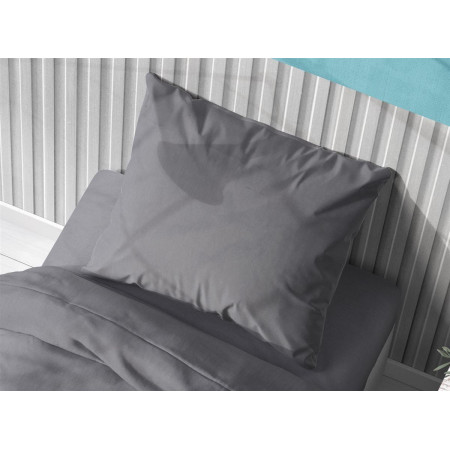 ΜΑΞΙΛΑΡΟΘΗΚΗ Solid 495 50Χ70 Dark grey Cotton 100%