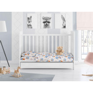 ΚΑΤΩΣΕΝΤΟΝΟ ΜΕ ΛΑΣΤΙΧΟ bebe Reach the stars 191 0,70X1,40X0,15 Sky blue Cotton 100%