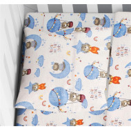 ΜΑΞΙΛΑΡΟΘΗΚΗ ΕΜΠΡΙΜΕ bebe Reach the stars 191 35Χ45 Sky blue Cotton 100%