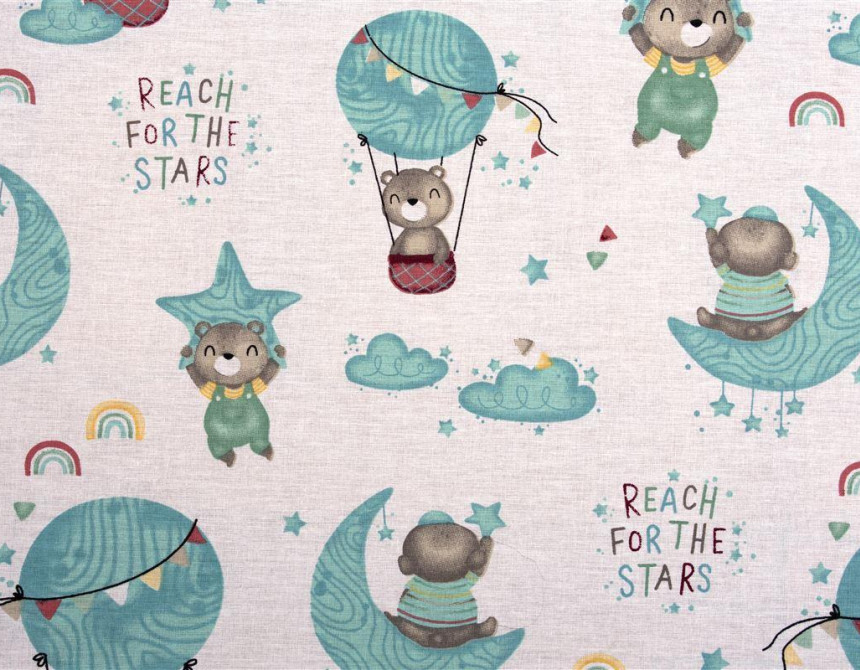 ΠΑΝΑ ΧΑΣΕΣ bebe Reach the stars 192 80X80 Green Cotton 100%