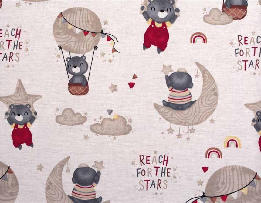ΣΕΝΤΟΝΑΚΙ ΛΙΚΝΟΥ bebe Reach the stars 190 80Χ110 Beige Cotton 100%