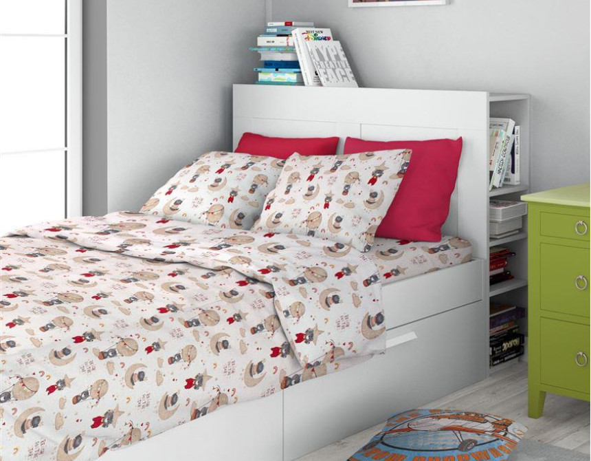 ΣΕΝΤΟΝΙΑ ΕΜΠΡΙΜΕ ΣΕΤ 2 τεμ kids Reach the stars 190 160Χ240 Beige Cotton 100%