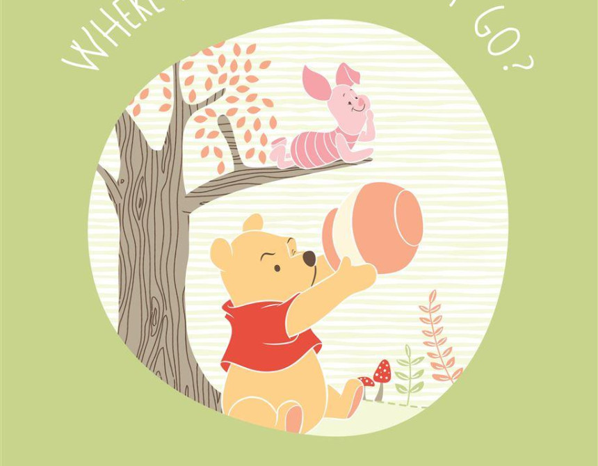 ΚΟΥΒΕΡΤΑ DISNEY WINNIE 01 HOME 110Χ140 Digital Print
