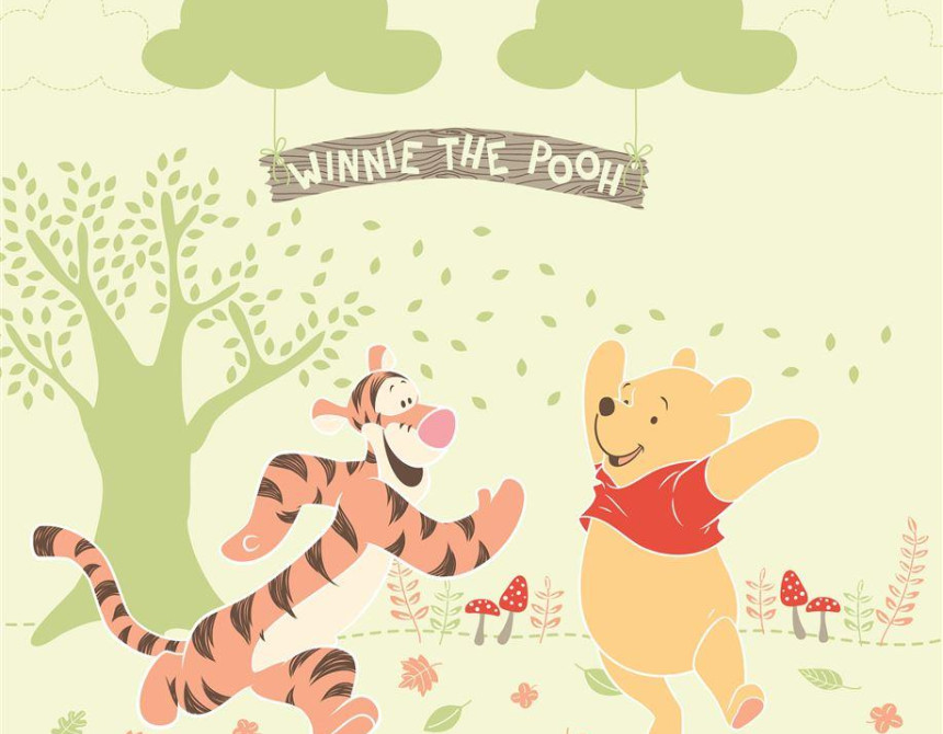 ΚΟΥΒΕΡΤΑ DISNEY WINNIE 02 FOREST 110Χ140 Digital Print