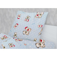 ΜΑΞΙΛΑΡΟΘΗΚΗ ΕΜΠΡΙΜΕ kids Two Lovely Bears 64 50Χ70 Blue Cotton 100%
