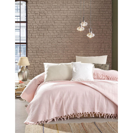 ΚΟΥΒΕΡΤΑ ΠΙΚΕ Dobby 220Χ240 English rose Cotton 100%