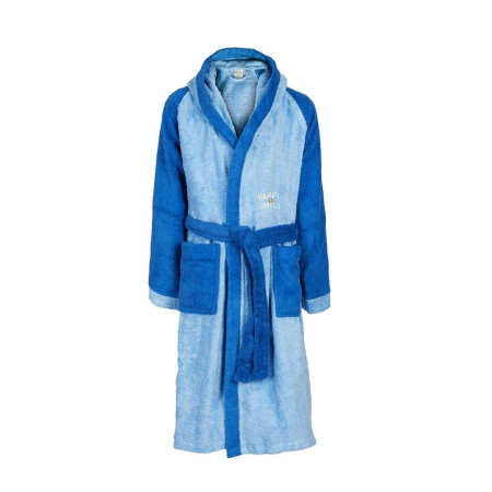 ΜΠΟΥΡΝΟΥΖΙ HAPPY SMILE kids Cotton 100% Sky Blue Size 16
