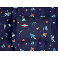ΜΑΞΙΛΑΡΟΘΗΚΗ ΕΜΠΡΙΜΕ bebe Space 189 35Χ45 Blue Cotton 100%