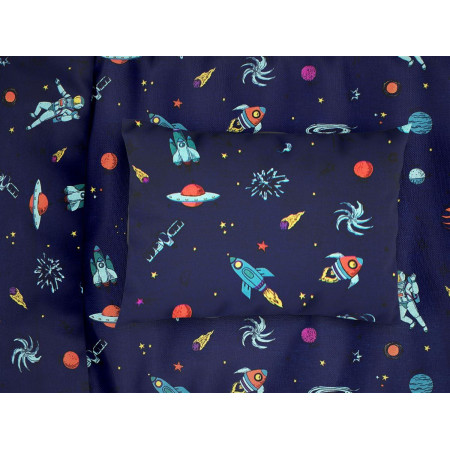 ΜΑΞΙΛΑΡΟΘΗΚΗ ΕΜΠΡΙΜΕ bebe Space 189 35Χ45 Blue Cotton 100%