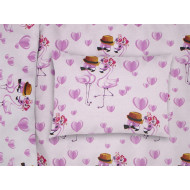 ΜΑΞΙΛΑΡΟΘΗΚΗ ΕΜΠΡΙΜΕ kids Flamingo 169 50Χ70 Lila Cotton 100%
