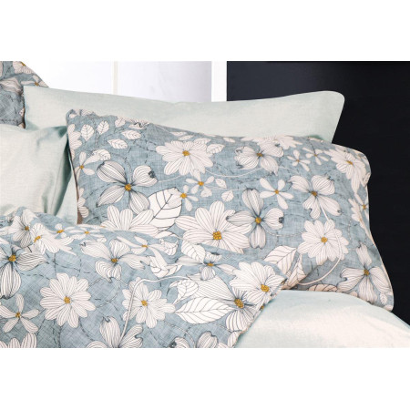 ΜΑΞΙΛΑΡΟΘΗΚΗ ΕΜΠΡΙΜΕ Ήρα 425 50Χ70 White-Denim Blue Cott/Pol 70/30