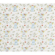 ΠΑΝΑ ΧΑΣΕΣ bebe Elephant 175 80Χ80 White-Blue Cotton 100%