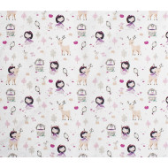 ΠΑΝΑ ΧΑΣΕΣ bebe Lily & Deer 179 80X80 White-Pink Cotton 100%