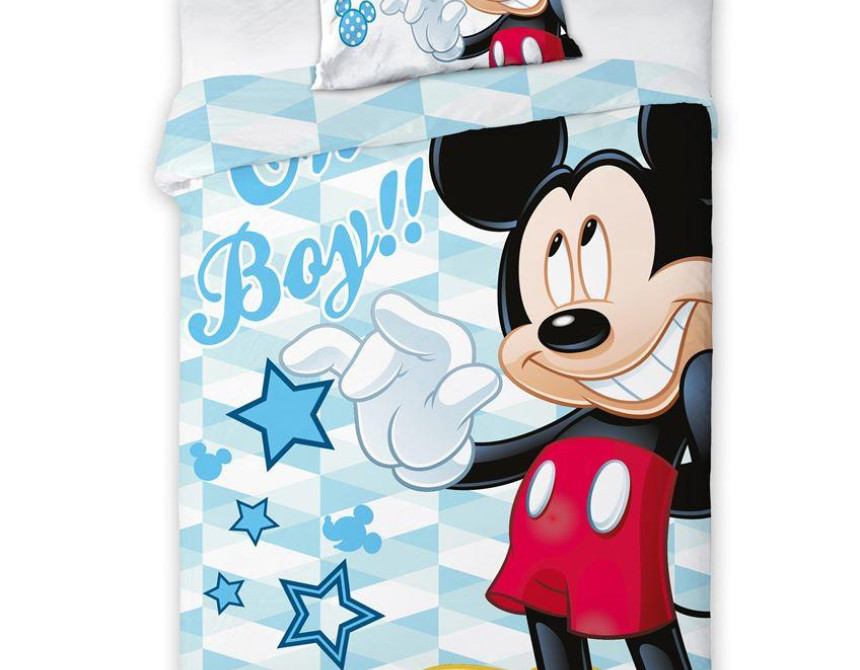 ΠΑΠΛΩΜΑΤΟΘΗΚΗ & ΠΑΠΛΩΜΑ ΣΕΤ 4 τεμ. Disney Mickey 582 100x135 Digital Print Cotton 100%