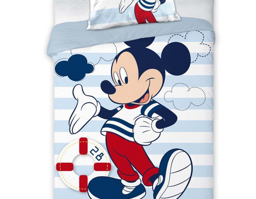 ΠΑΠΛΩΜΑΤΟΘΗΚΗ & ΠΑΠΛΩΜΑ ΣΕΤ 4 τεμ. Disney Mickey 583 100x135 Digital Print Cotton 100%