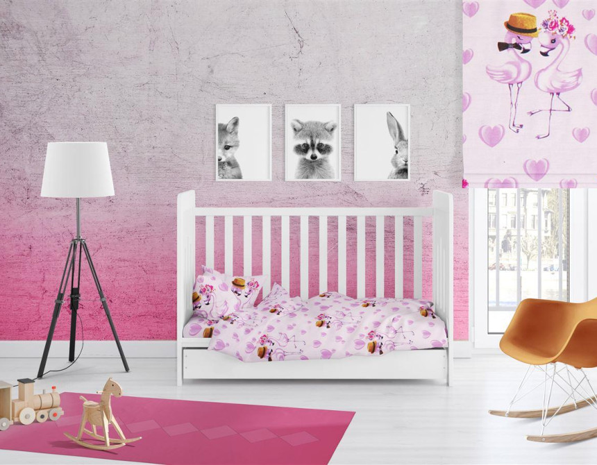 ΠΑΠΛΩΜΑ ΕΜΠΡΙΜΕ bebe Flamingo 169 120X160 Lila Cotton 100%