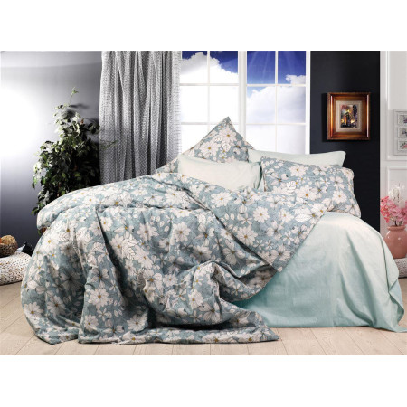 ΠΑΠΛΩΜΑΤΟΘΗΚΗ ΕΜΠΡΙΜΕ Ήρα 425 220X240 White-Denim Blue Cott/Pol 70/30