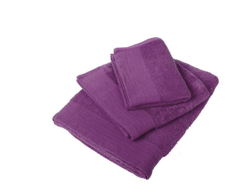 ΠΕΤΣΕΤΑ  ΠΕΝΙΕ 500 gsm 40Χ60 ΣΚΟΥΡΟ ΜΩΒ Cotton 100%