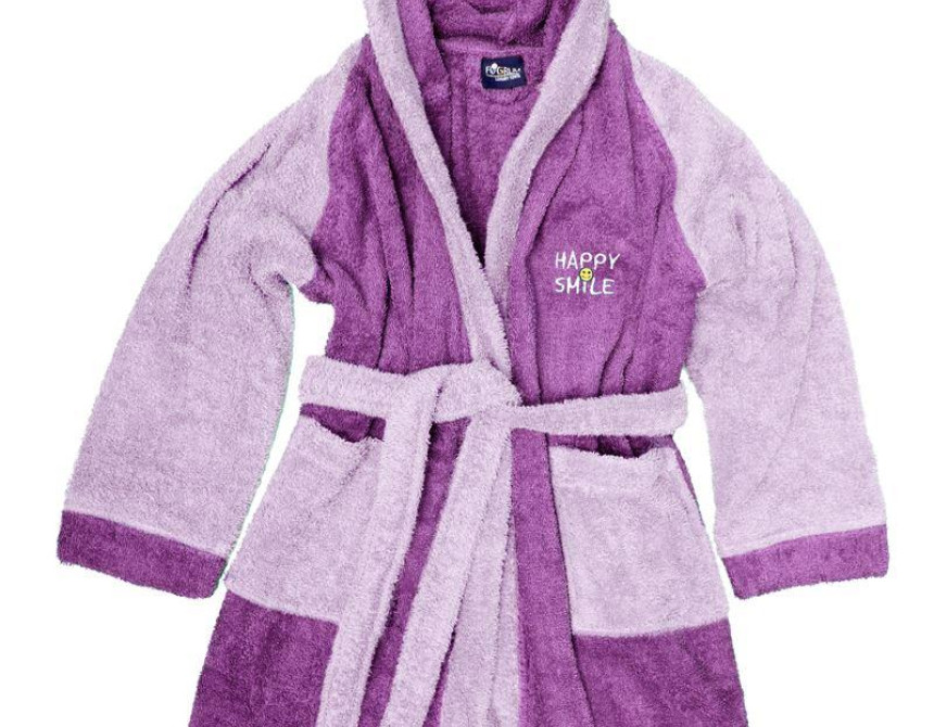 ΜΠΟΥΡΝΟΥΖΙ HAPPY SMILE kids Cotton 100% Dark Lila Size 12