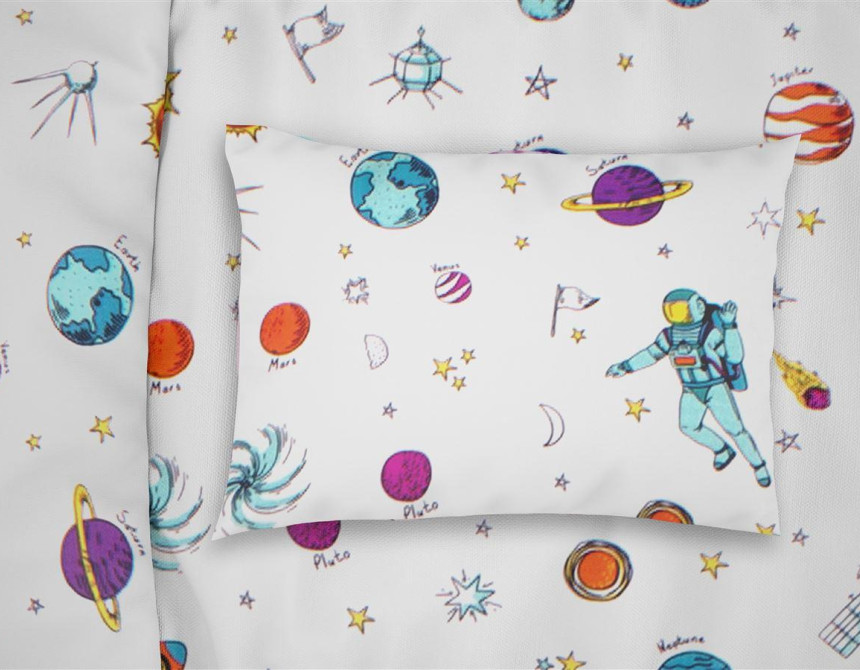ΜΑΞΙΛΑΡΟΘΗΚΗ ΕΜΠΡΙΜΕ bebe Space 188 35Χ45 White Cotton 100%