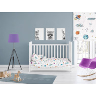 ΠΑΠΛΩΜΑΤΟΘΗΚΗ ΕΜΠΡΙΜΕ bebe Space 188 120Χ160 White Cotton 100%
