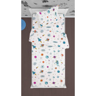 ΠΑΠΛΩΜΑΤΟΘΗΚΗ ΕΜΠΡΙΜΕ kids Space 188 160Χ240 White Cotton 100%