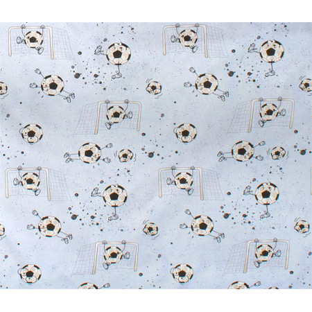 ΣΕΝΤΟΝΑΚΙ ΛΙΚΝΟΥ bebe Football 521 80X110 Sky Blue Cotton 100%