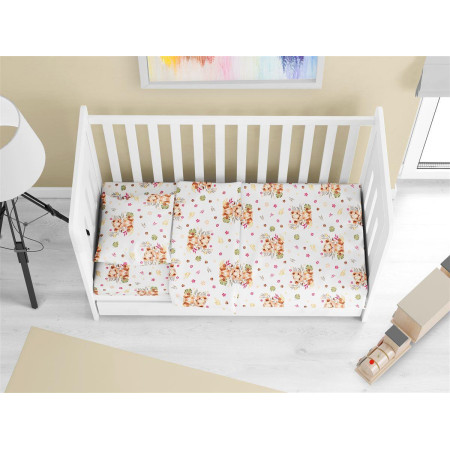 ΠΑΠΛΩΜΑΤΟΘΗΚΗ ΕΜΠΡΙΜΕ bebe Lion Cub 530 120X160 Beige Cotton 100%