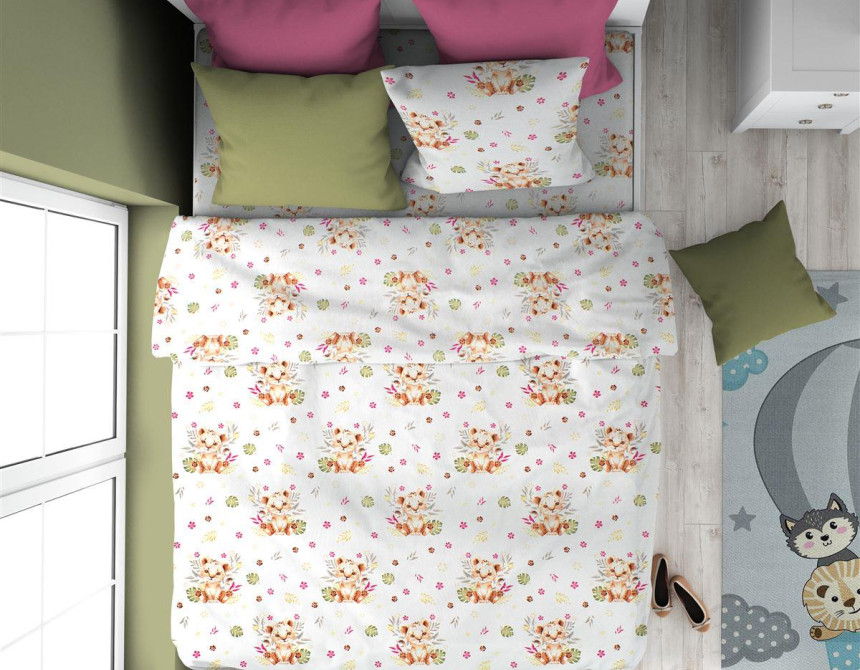 ΠΑΠΛΩΜΑΤΟΘΗΚΗ ΕΜΠΡΙΜΕ kids Lion Cub 530 160X240 Beige Cotton 100%