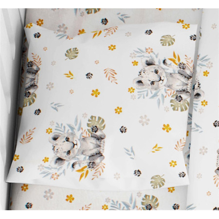 ΜΑΞΙΛΑΡΟΘΗΚΗ ΕΜΠΡΙΜΕ bebe Lion Cub 531 35X45 Grey 100% Cotton