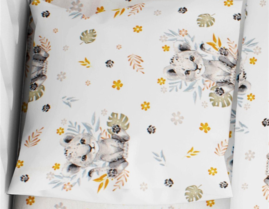 ΜΑΞΙΛΑΡΟΘΗΚΗ ΕΜΠΡΙΜΕ bebe Lion Cub 531 35X45 Grey 100% Cotton