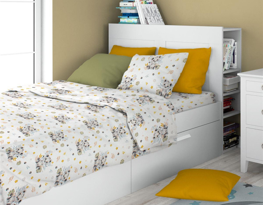 ΣΕΝΤΟΝΙΑ ΕΜΠΡΙΜΕ ΣΕΤ 3 τεμ kids Lion Cub 531 160X240 Grey 100% Cotton