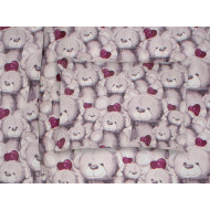 ΜΑΞΙΛΑΡΟΘΗΚΗ ΕΜΠΡΙΜΕ bebe Teddy Bear 536 35X45 Purple 100% Cotton