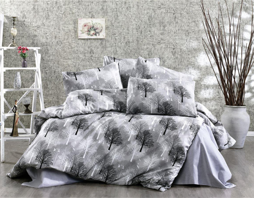 ΣΕΝΤΟΝΙΑ ΕΜΠΡΙΜΕ ΣΕΤ 4 τεμ Forest 312 240X270 Grey 70/30 Cott/Pol