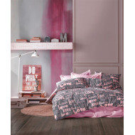 ΣΕΝΤΟΝΙΑ ΕΜΠΡΙΜΕ ΣΕΤ 4 τεμ Αγάπη 299 220X240 Grey-Lila Cott/Pol 70/30
