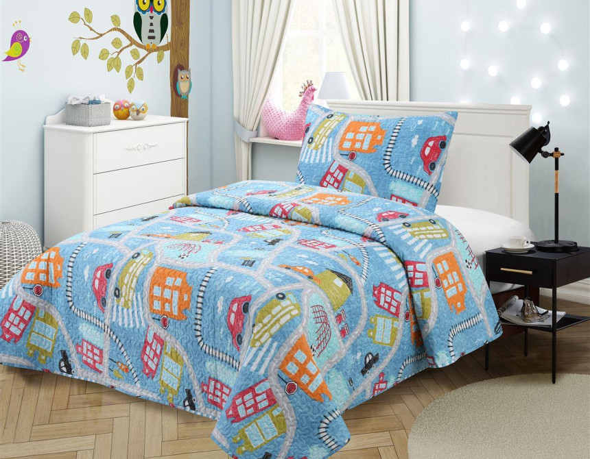 ΚΟΥΒΕΡΛΙ ΣΕΤ 2 τεμ kids ΕΜΠΡΙΜΕ 415 160X220 100% Microfiber